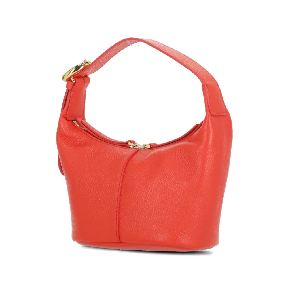 Coccinelle Oranje Leren Handtas met Verstelbaar Handvat Orange Dames