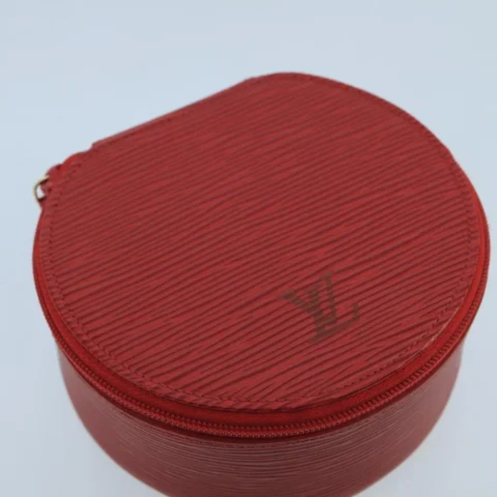 Louis Vuitton Vintage Pre-owned Leather pouches Red Dames