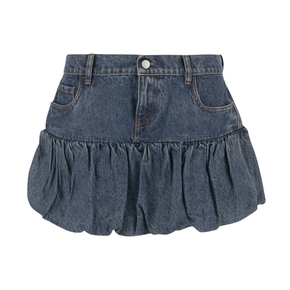 Coperni Women's Blue Denim Mini Skirt