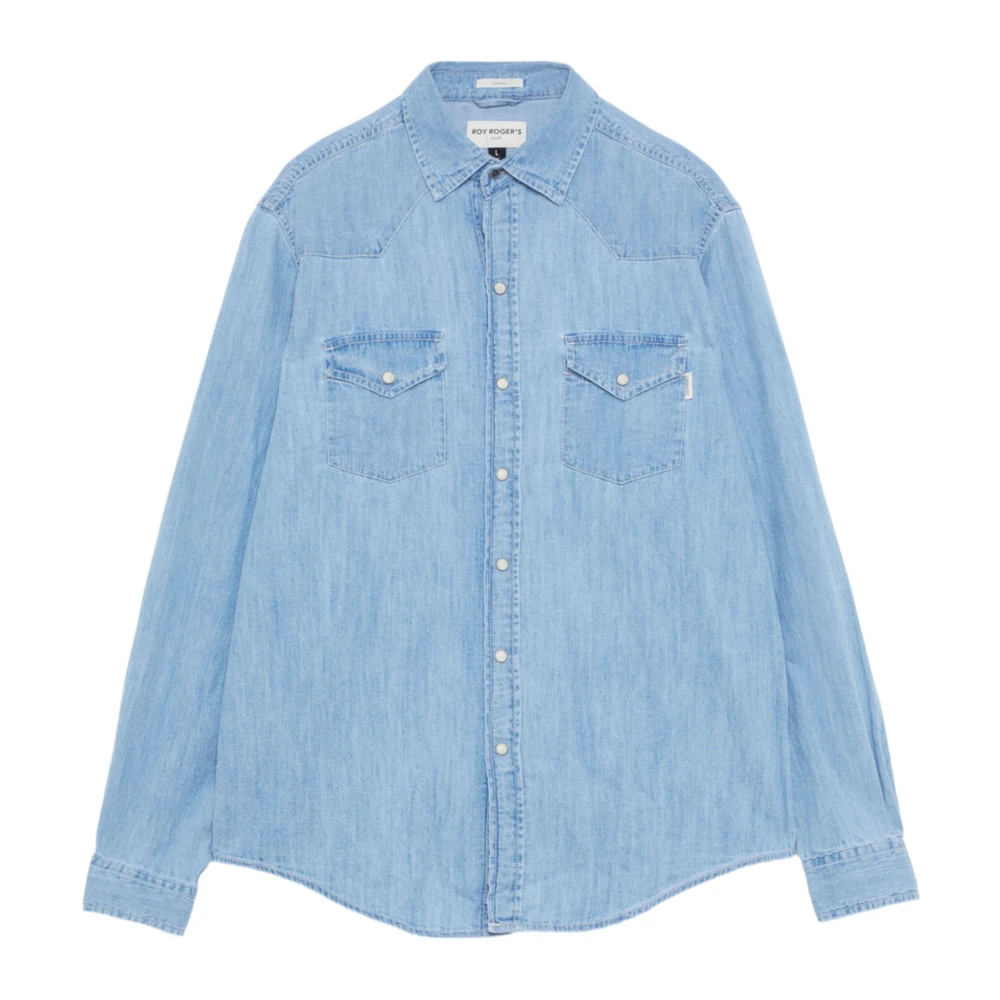 Roy Roger's Men's Blue Shirts - Denim Shirts - M - Shirts