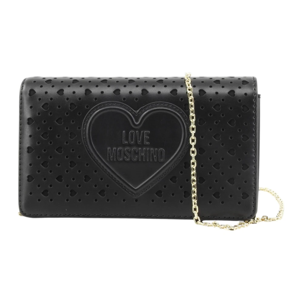 Love Moschino Svart Quiltad Crossbody-Väska