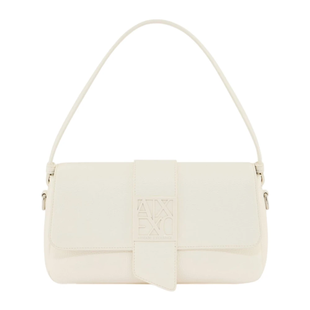 Armani Exchange Damen Beige Einfarbige Schultertasche