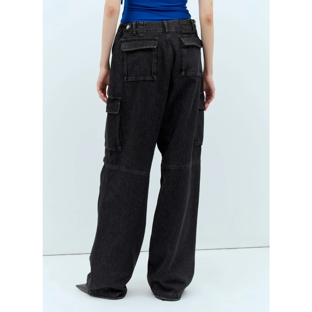 Coperni Denim Cargo Pants Black Dames