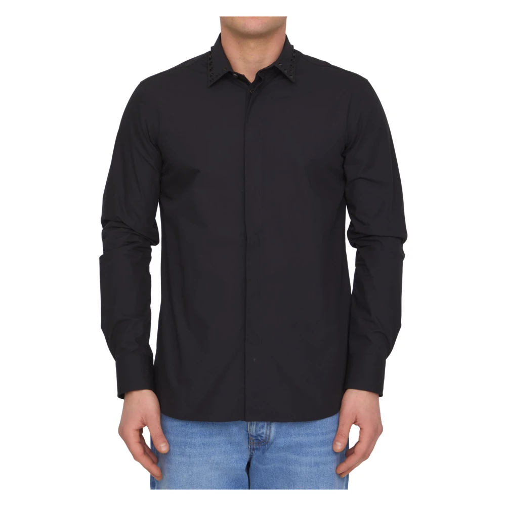 Valentino Garavani Herenkleding Shirts Zwart Ss23 Black Heren