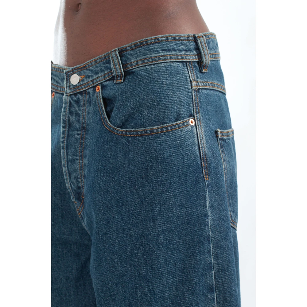 Magliano Back Patch Jeans Blue Heren