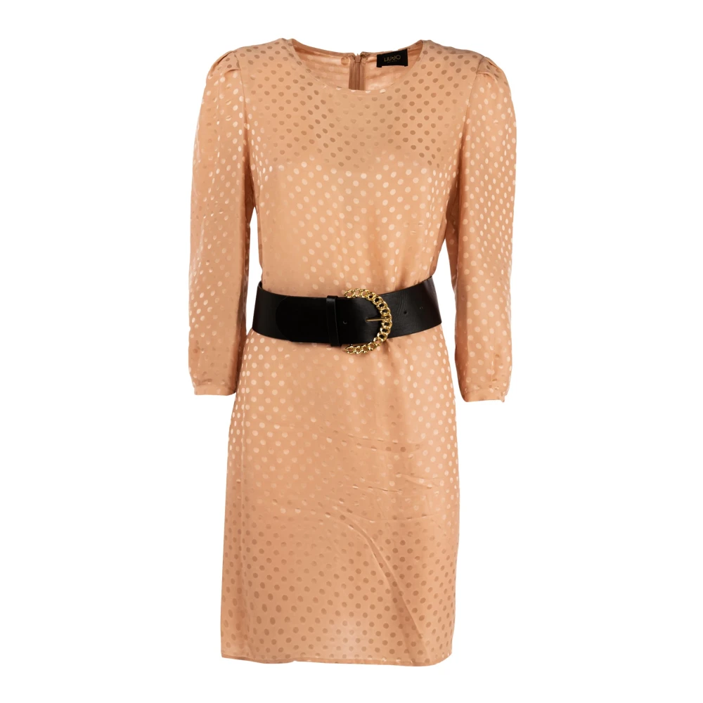 Liu Jo Polka Dot Jurk met Riem Brown Dames