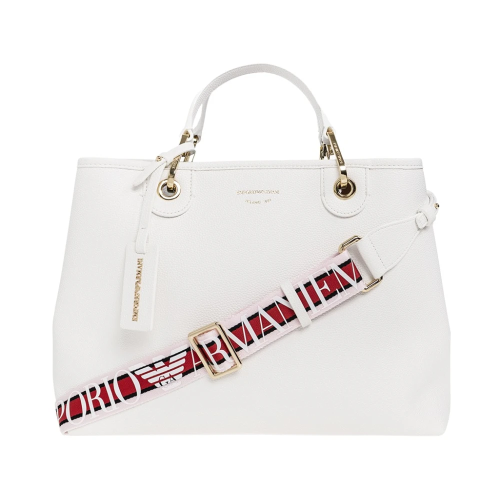 Emporio Armani Vrouw Wit Medium Myea Shopper Tas