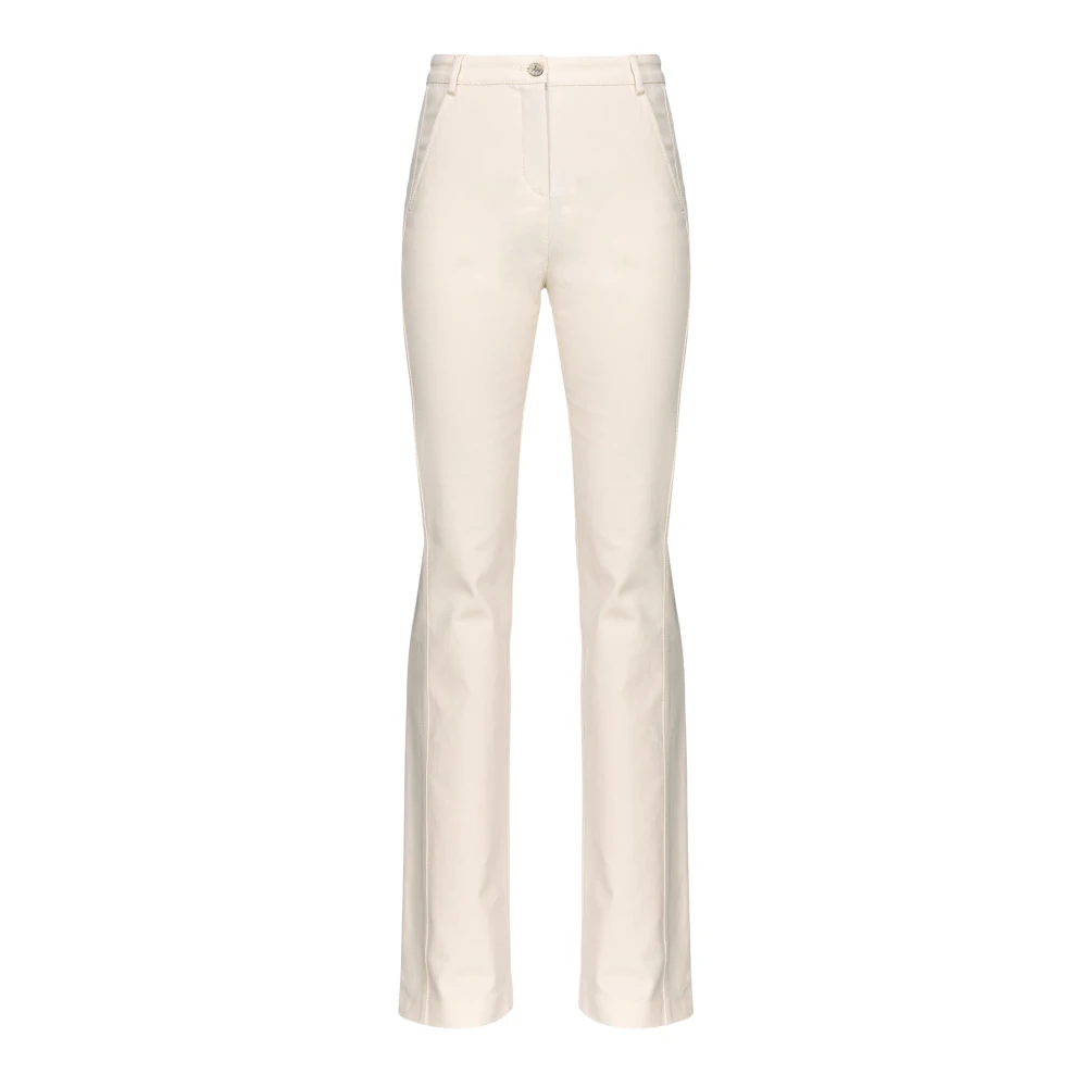 Pinko Flared Katoen Stretch Broek Pink Dames