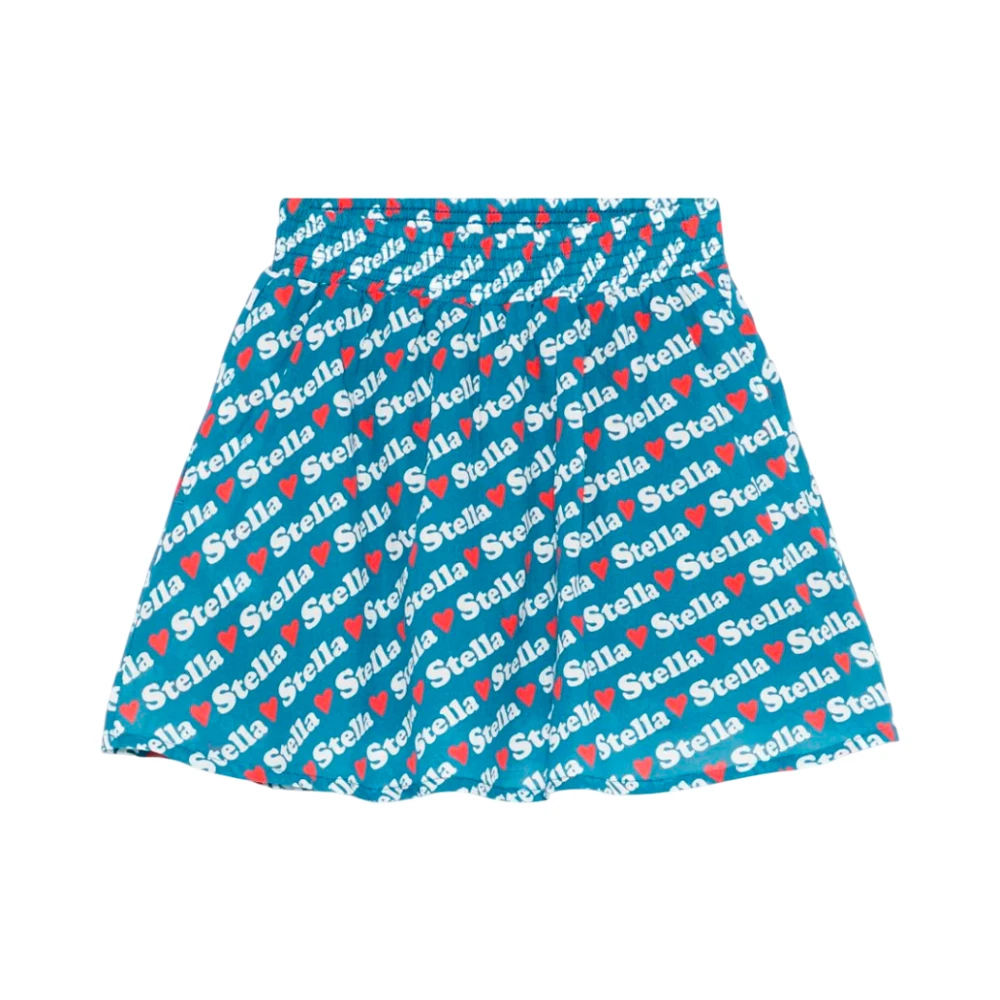 Stella Mccartney Girls Blue Chic Mini Skirt With Logo Detail - Kids Skirts - 3 Y - Kids
