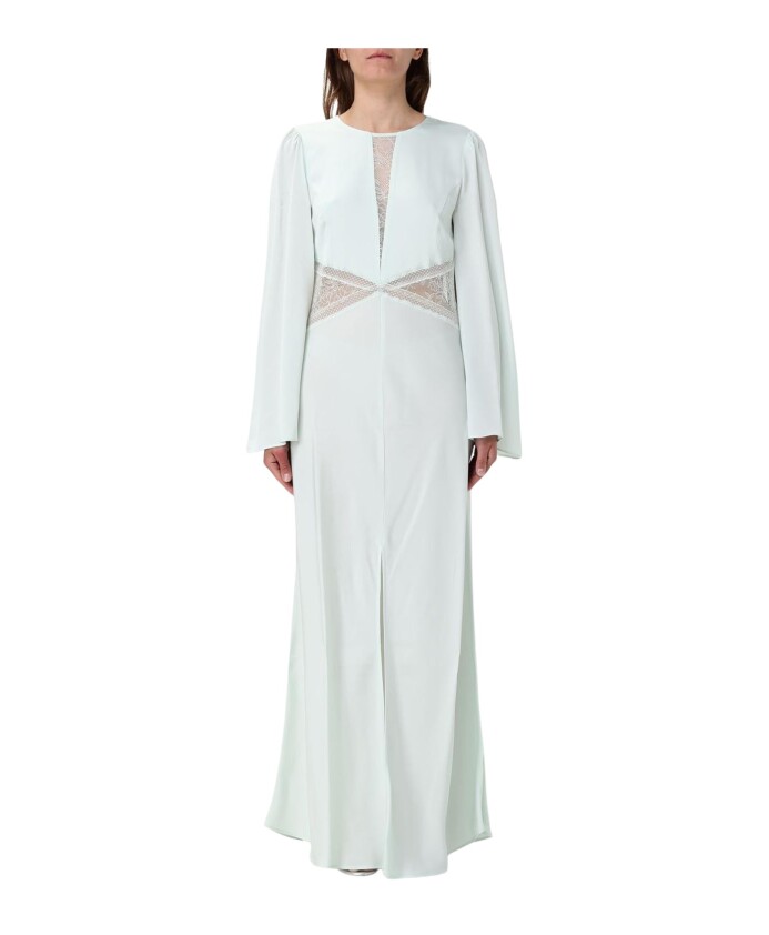 robe-midi-verte-avec-plis