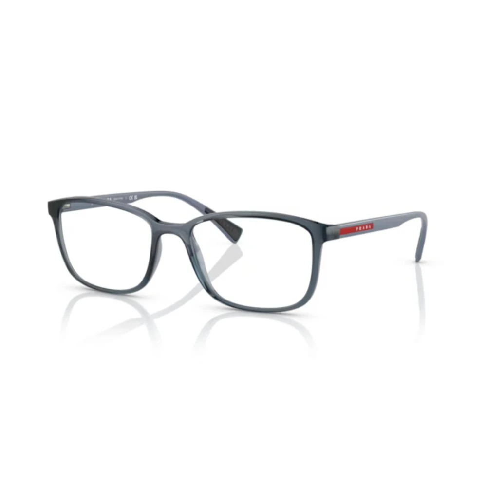 Prada Blauwe Linea Rossa Optisch Montuur Blue Heren