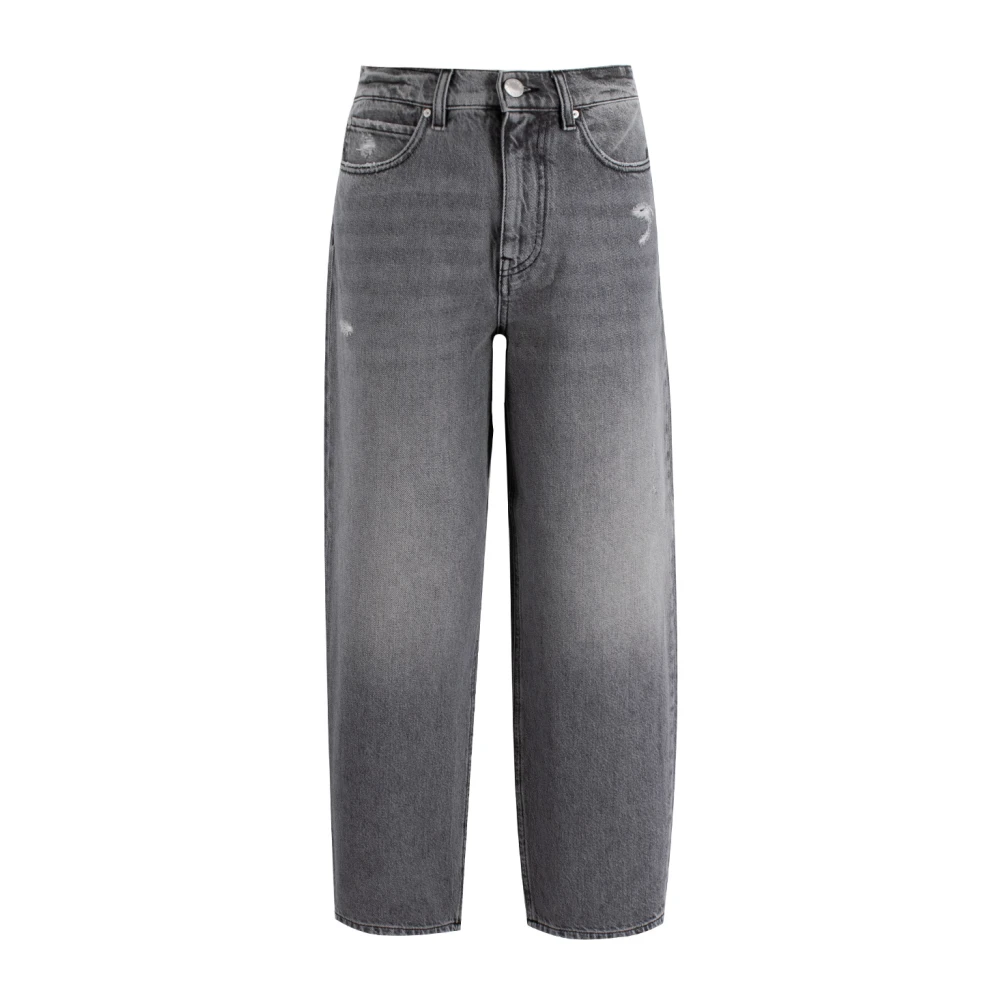 pinko Egg-Fit Jeans met Scheurdetails Gray Dames