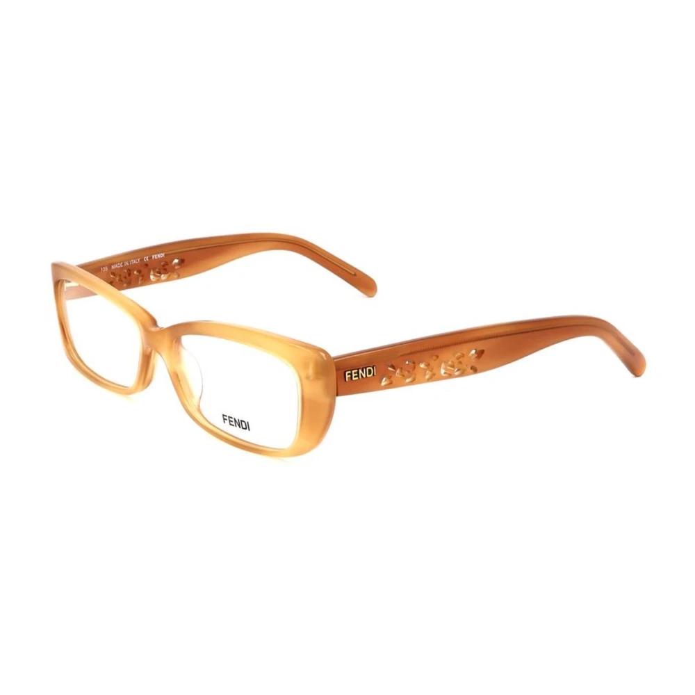 Fendi Bruine plastic monturen met zandwijzer Brown Dames