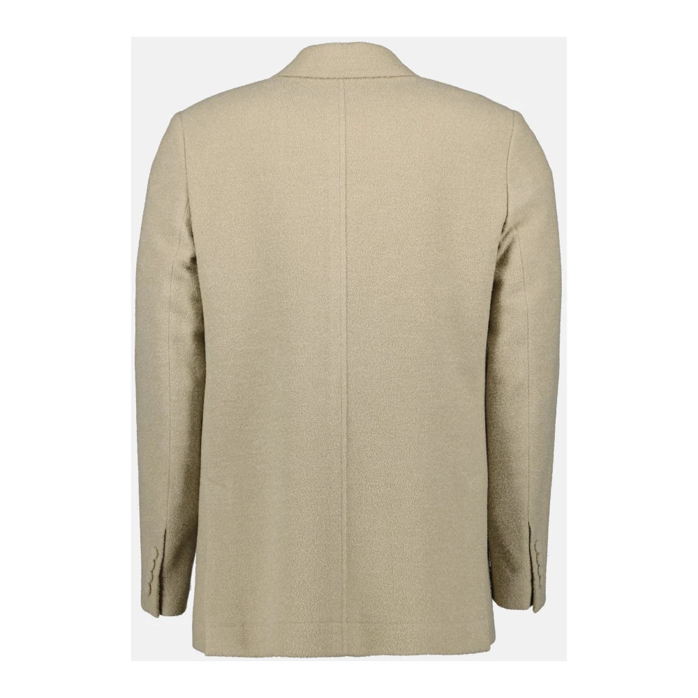 Dior Wollen blazer met pieklapel Beige Heren