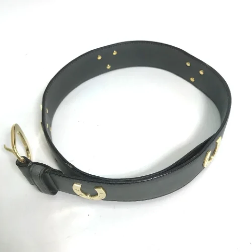 Gucci Vintage Pre-owned Leather belts Black Dames