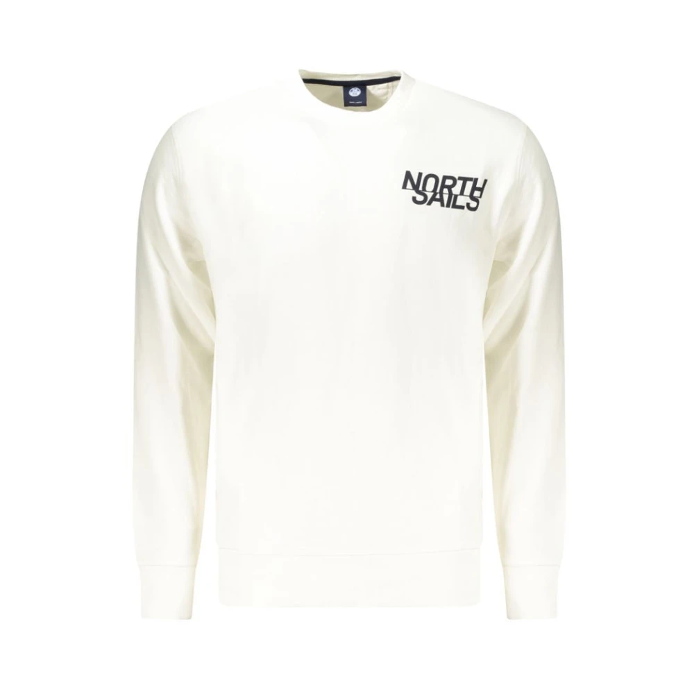 North Sails Long-Sleeved Sweatshirt - Male - Sweatshirts - White - M - Sweatshirts & Hoodies
