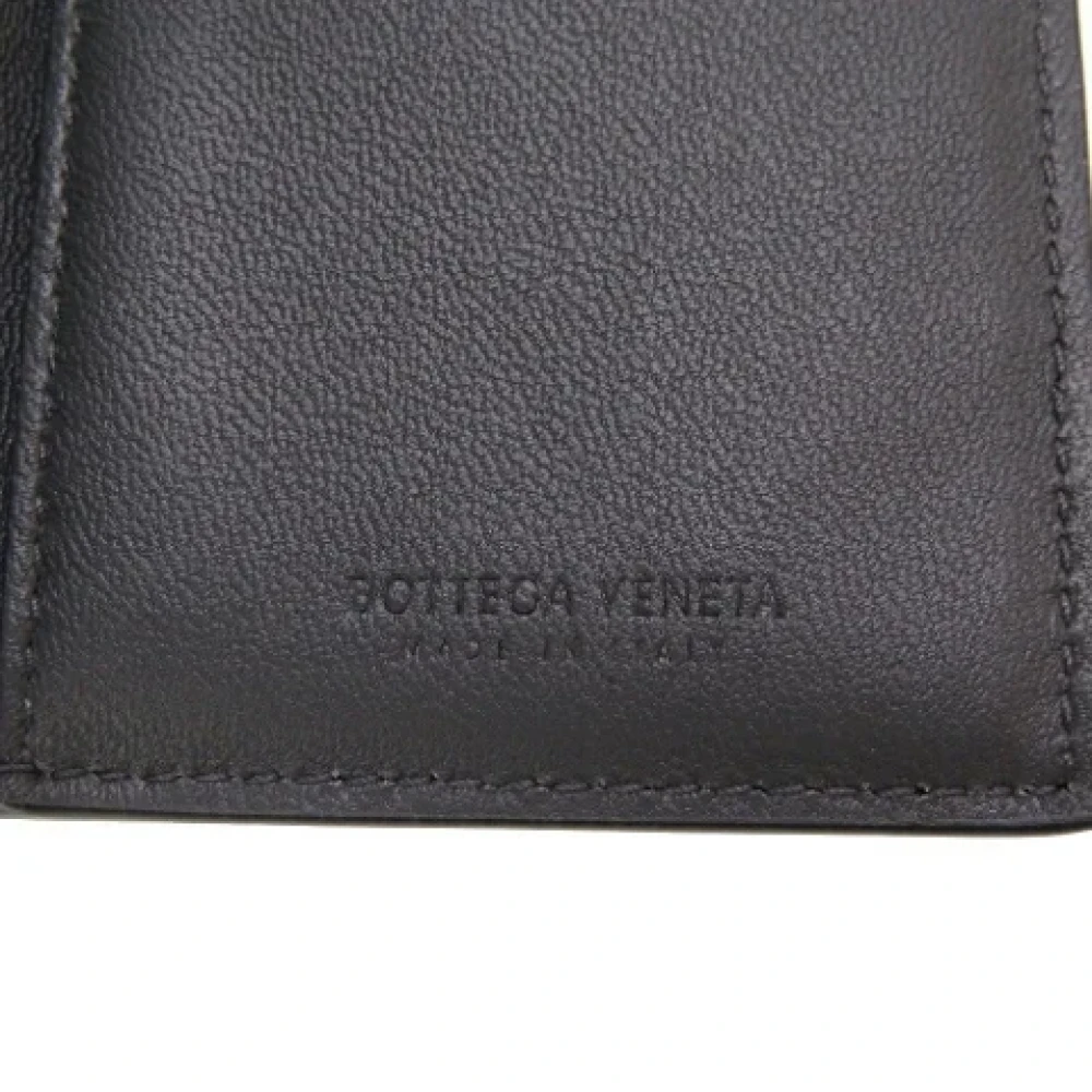Bottega Veneta Vintage Pre-owned Leather wallets Black Dames