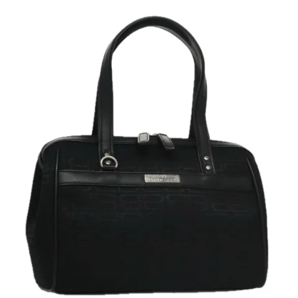 Balenciaga Vintage Pre-owned Canvas handbags Black Dames