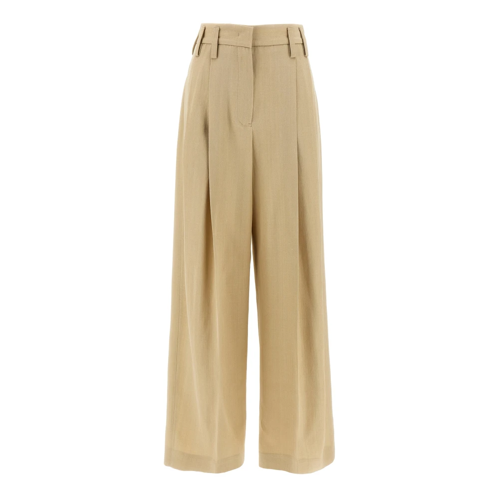 Jil Sander Vrouw Beige 100 Aw 36 Pants