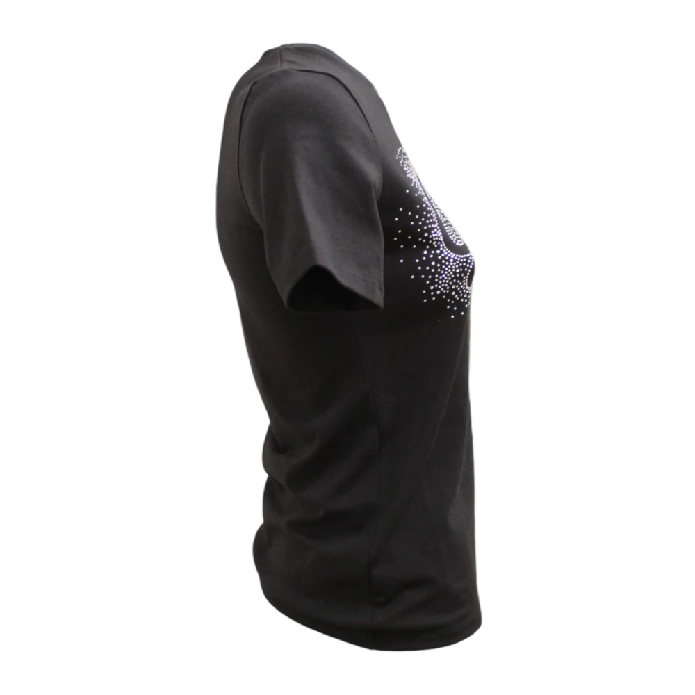 Gaëlle Paris Korte Mouw T-shirt Black Dames