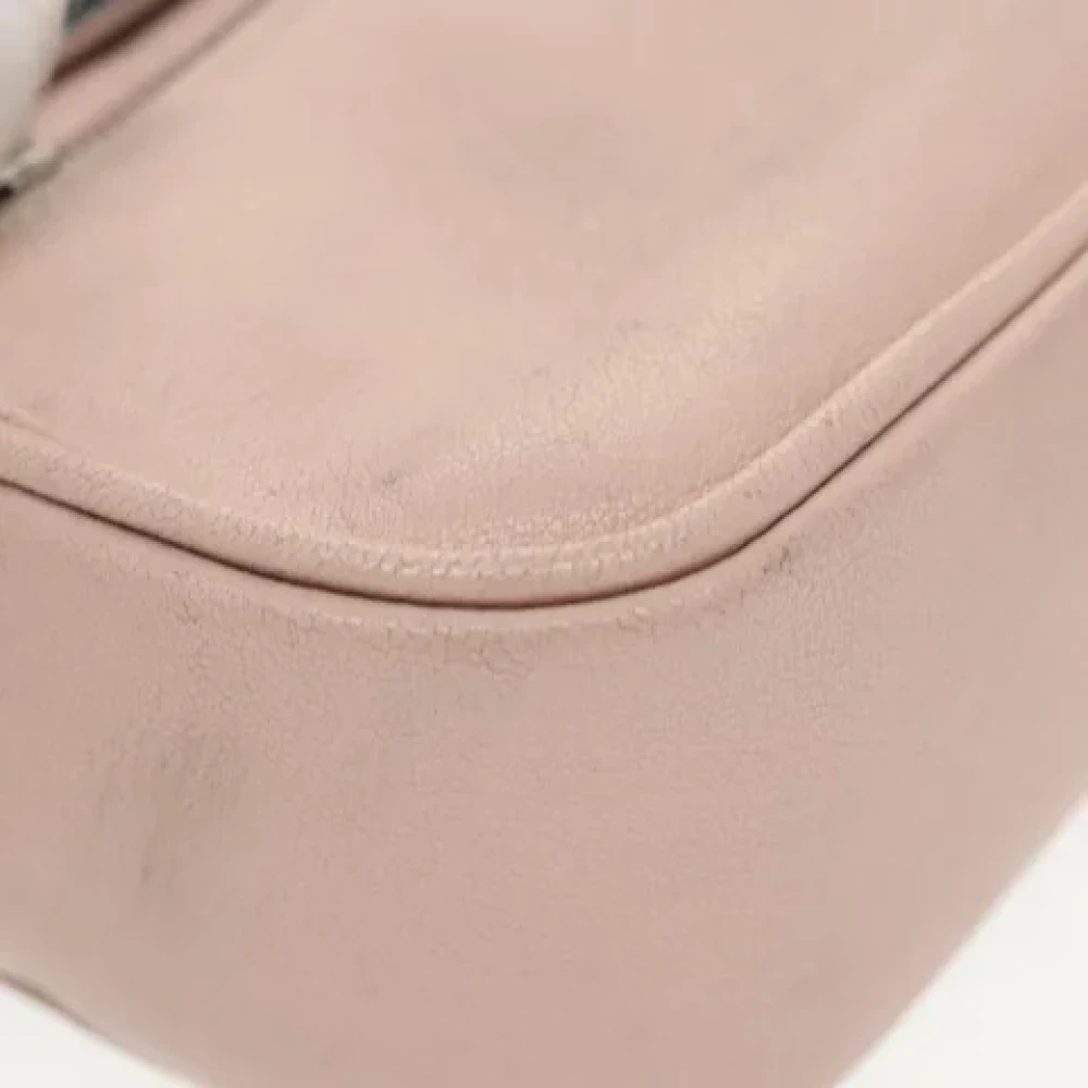 Saint Laurent Vintage Pre-owned Leather crossbody-bags Pink Dames