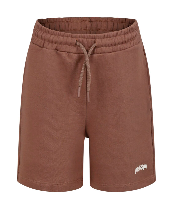 shorts-casual-en-coton-marron