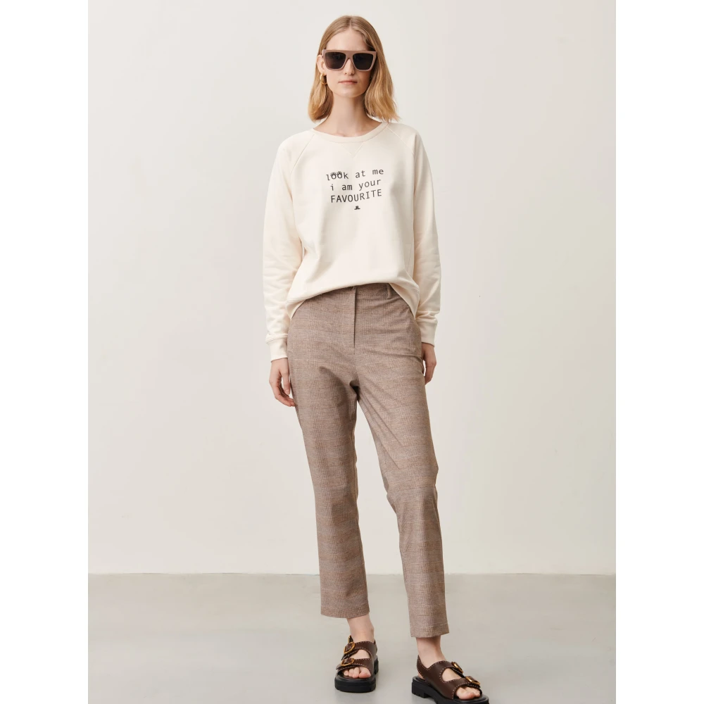Jane Lushka Straight Trousers Beige Dames