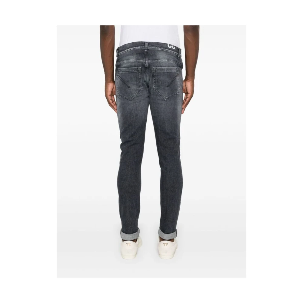 Dondup Slim Fit Donkergrijze Denim Jeans Gray Heren