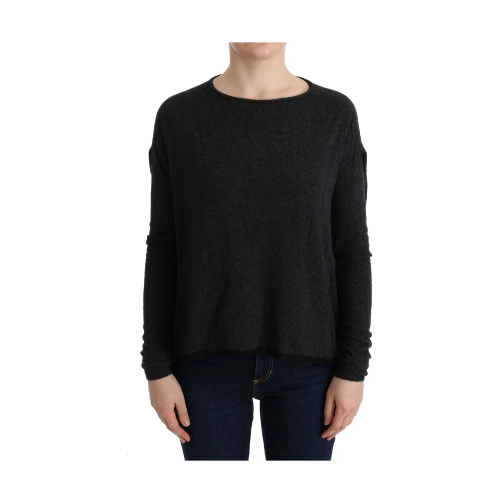 Costume National Women's Gray Round-Neck Knitwear, Xs, Crewneck Jumper