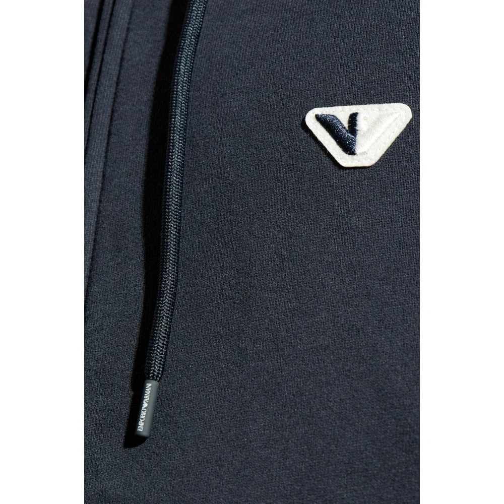 Emporio Armani Ritssluiting Sweatshirt Blue Heren