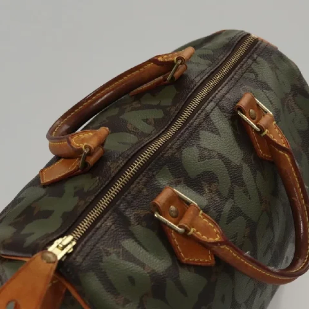 Louis Vuitton Vintage Pre-owned Canvas handbags Green Dames