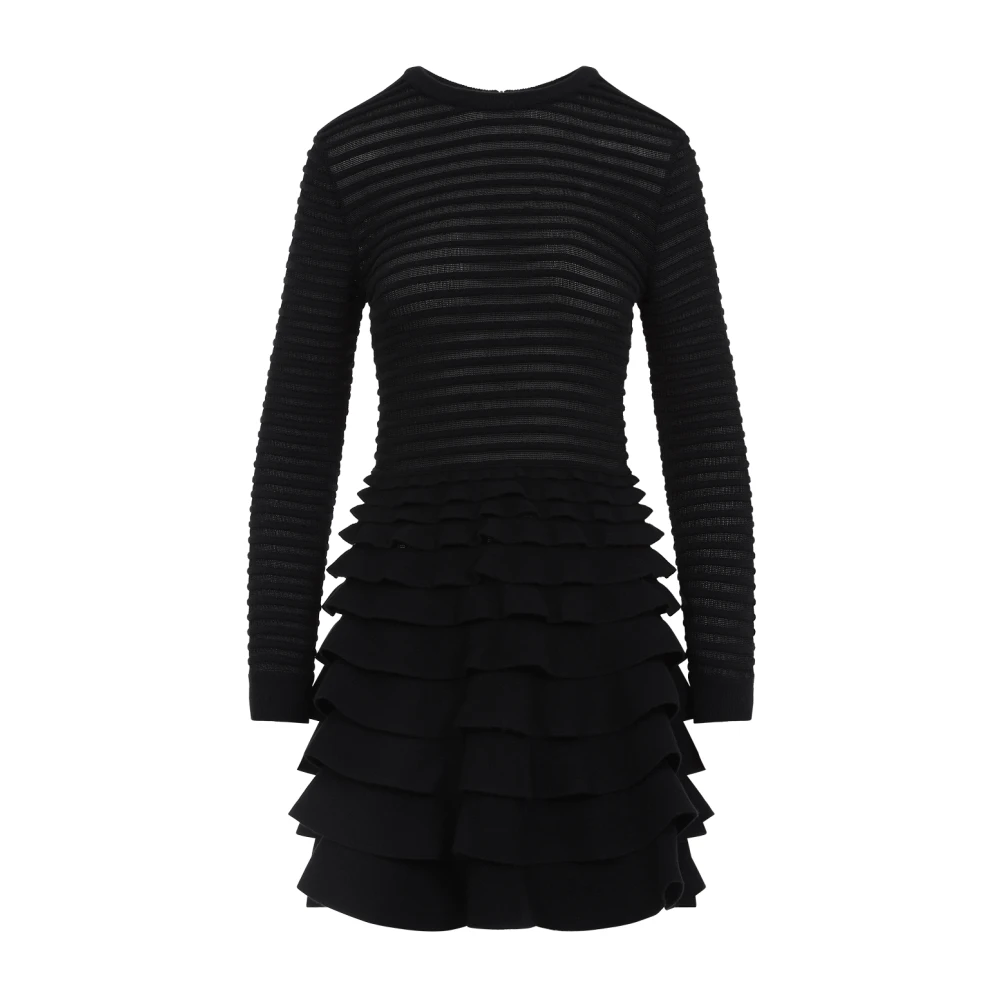 Valentino Zwarte Elegante Jurk Aw24 Black Dames