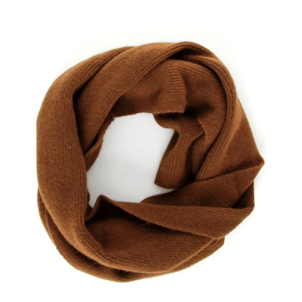 Le bonnet Gebreide Sjaal Rippstrick Brown Heren