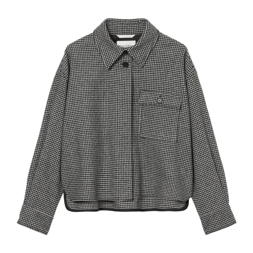 Marc O'Polo Overshirt boxy vorm Black Dames