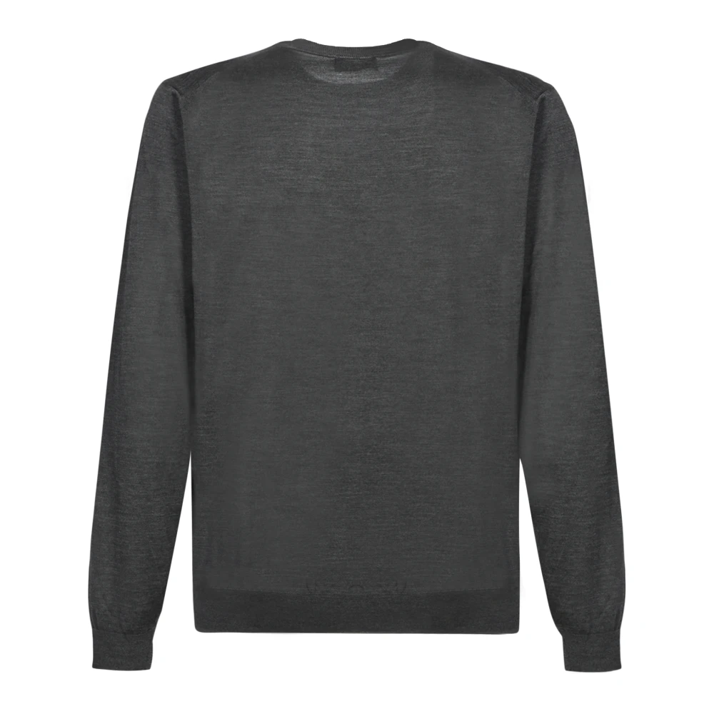 Dell'oglio Grijze Gebreide Kleding voor Mannen Aw24 Gray Heren