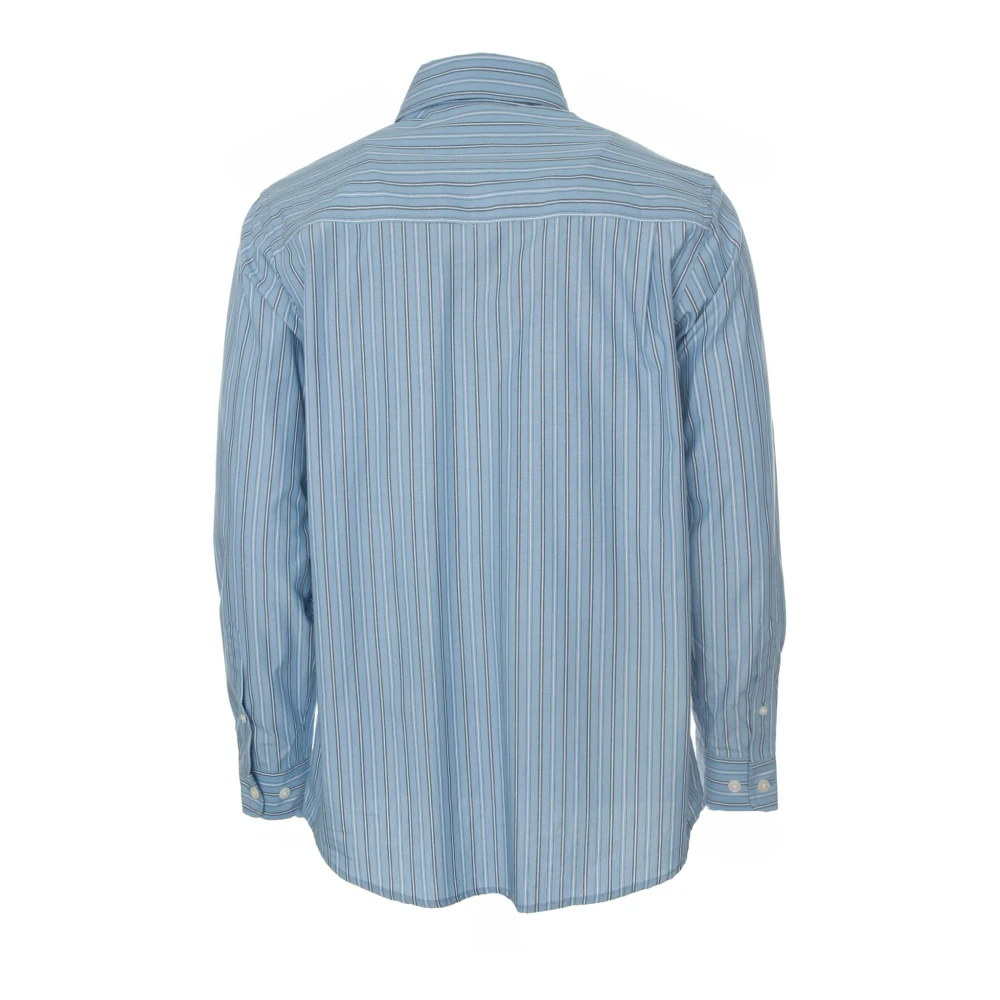 Samsøe Gestreept shirt met lange mouwen Blue Heren