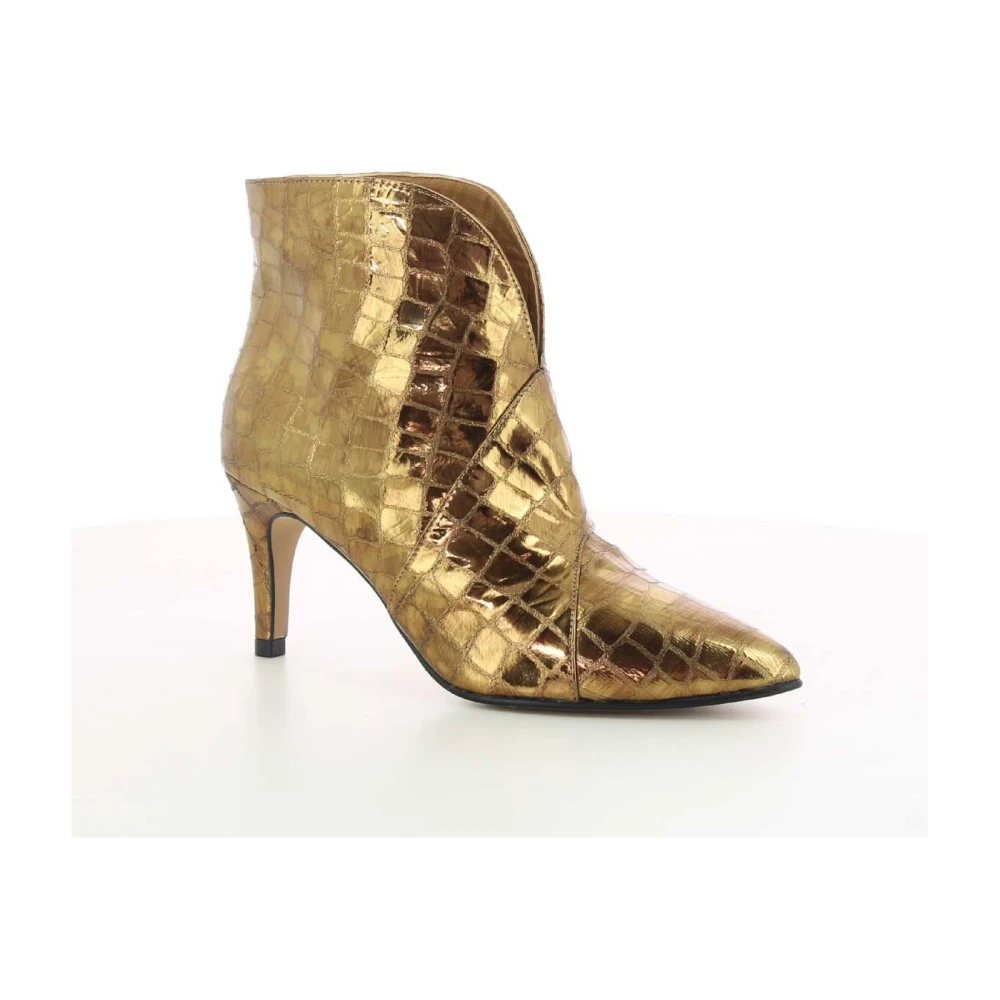 Toral Stijlvolle Gouden Damesschoenen met Hakken Yellow Dames