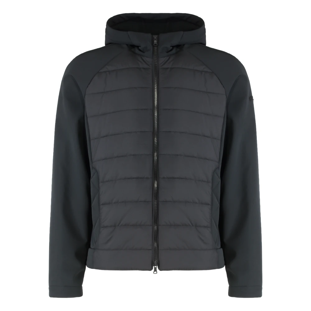 Paul & Shark Men's Black Technical Fabric Hooded Jacket - Winter Jackets - L - Jackets