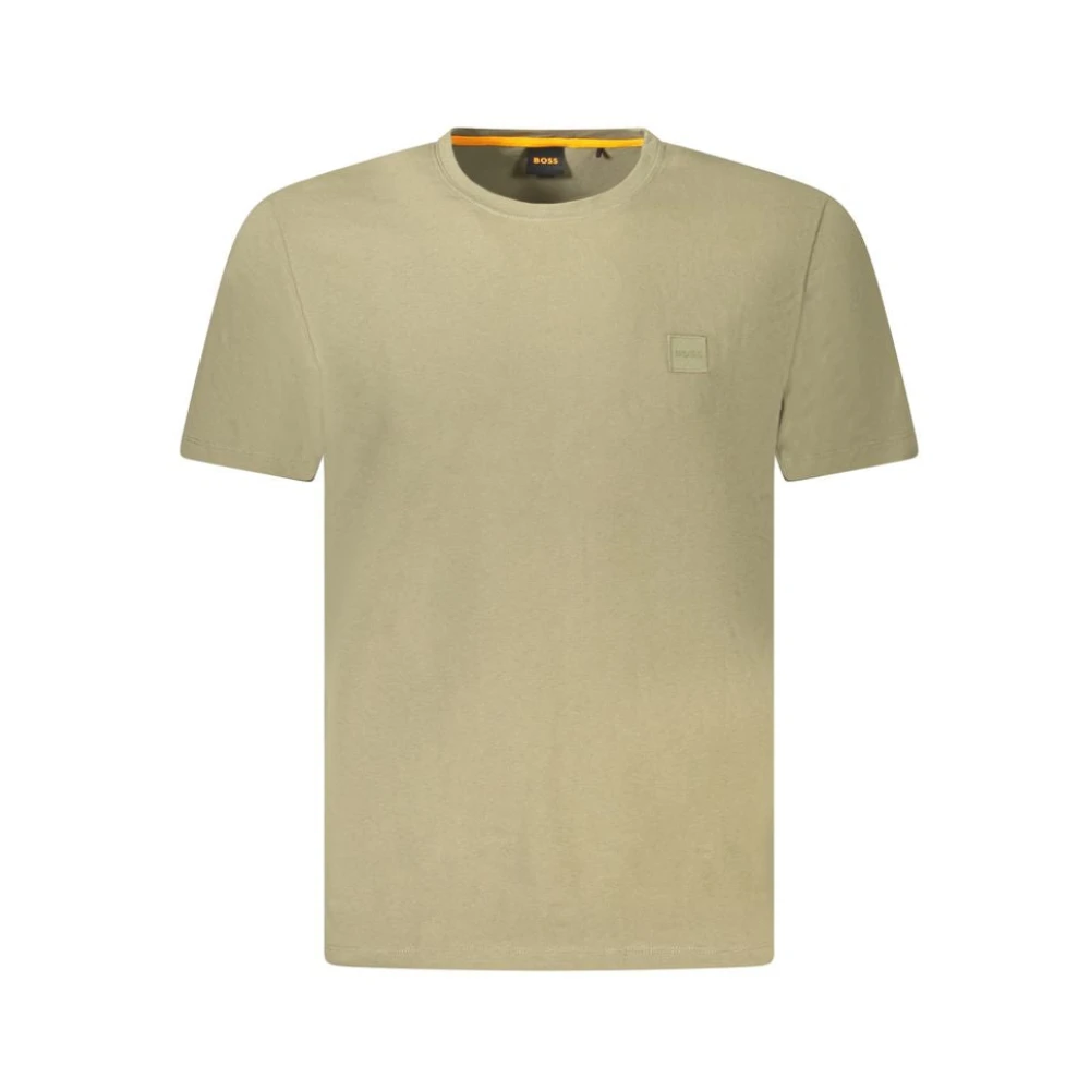 Hugo Men's Green T-Shirts, Xl, Cotton T-Shirt