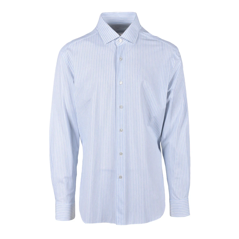 Xacus Elegante Stretch Overhemd met Polyamide Mix Blue Heren