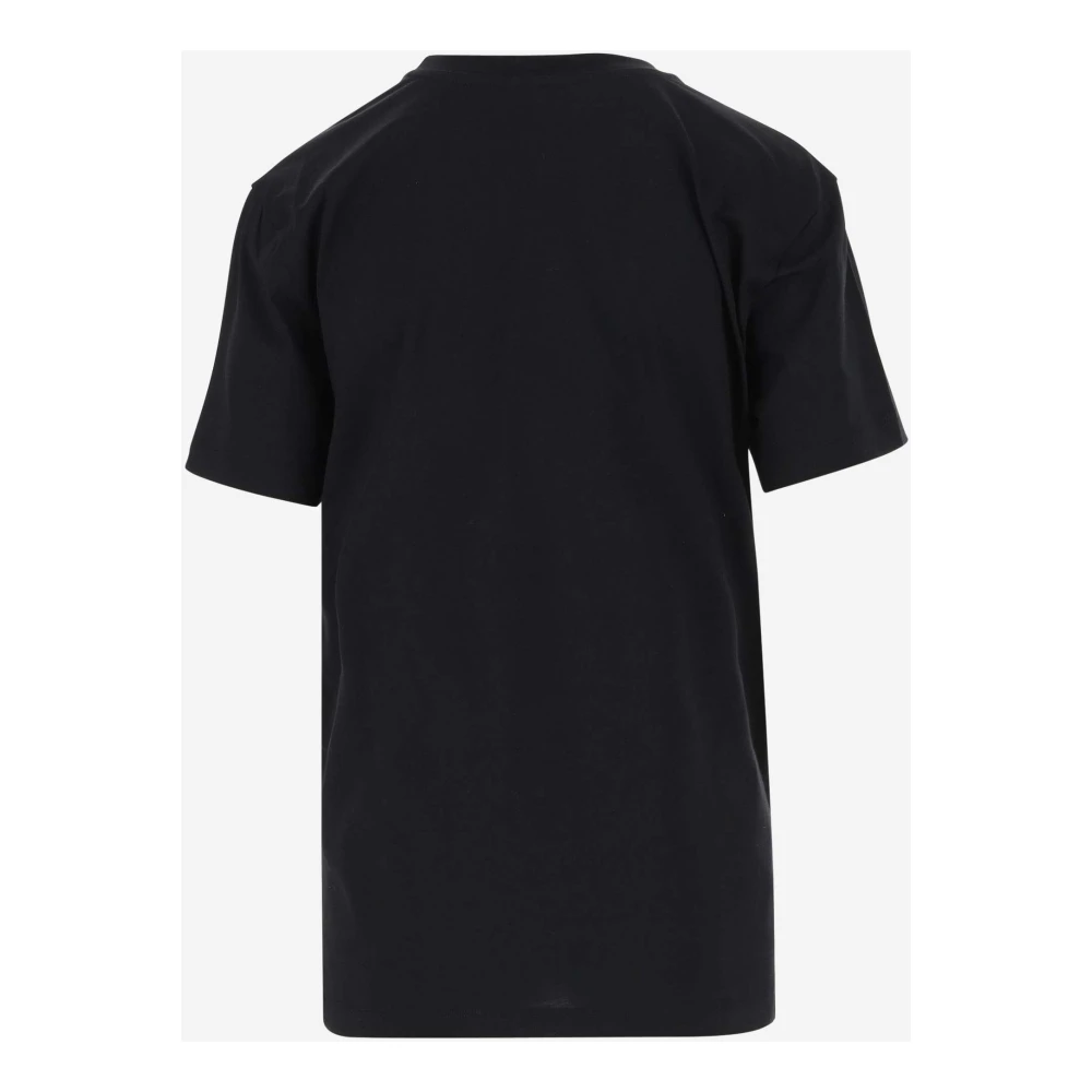 Patou Katoenen T-shirt met Logo Zwart Black Dames