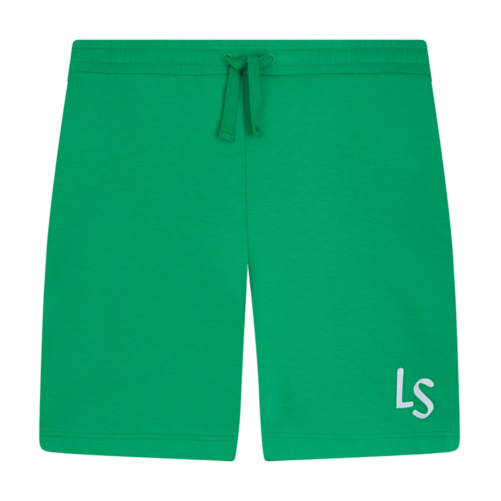 Lyle & Scott Logo Sweatshorts Green Heren