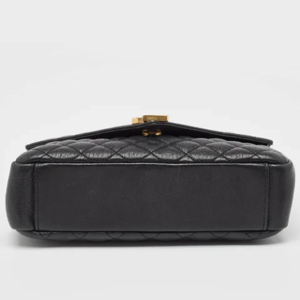 Yves Saint Laurent Vintage Pre-owned Leather shoulder-bags Black Dames