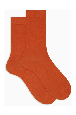 korta-enfargade-orange-bomullsstrumpor-for-man