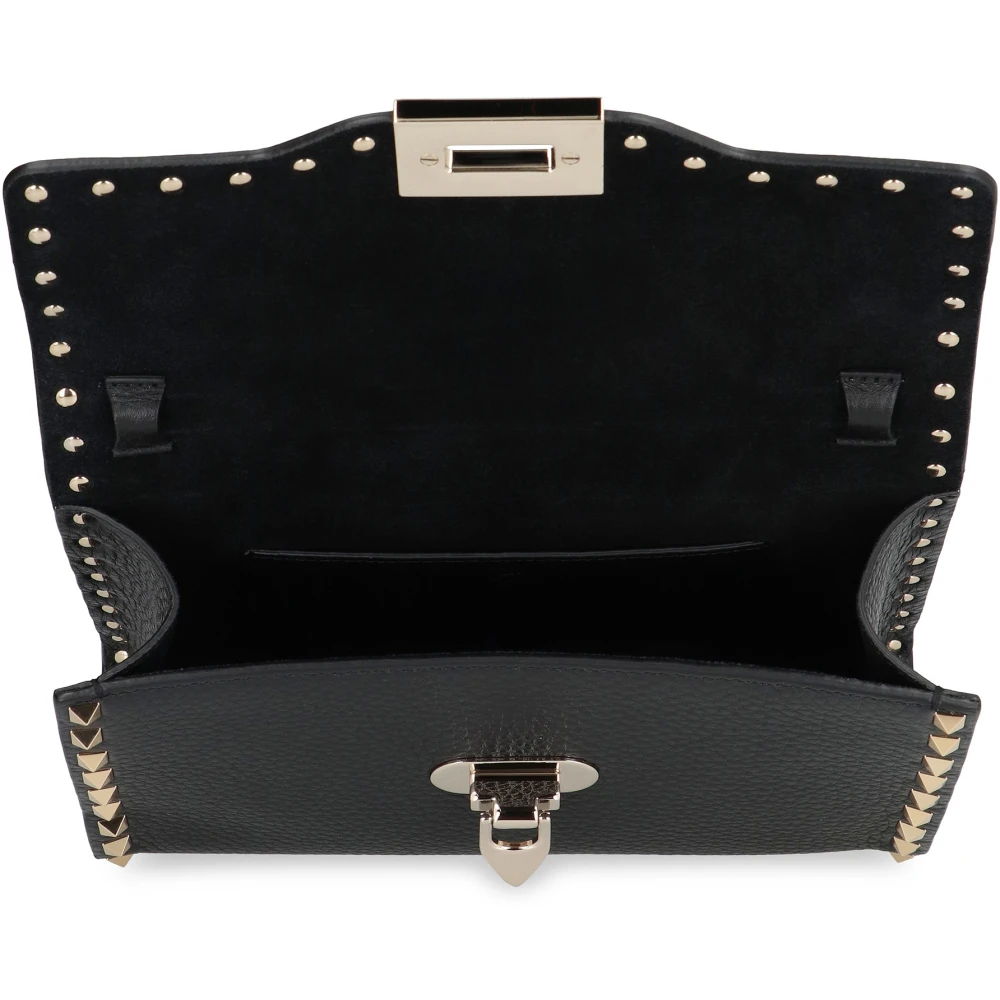 Valentino Rockstud Leren Crossbody Tas Black Dames