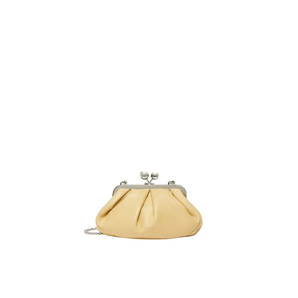 Max Mara Weekend Pasticcino Kleine Leren Crossbody Tas Yellow Dames