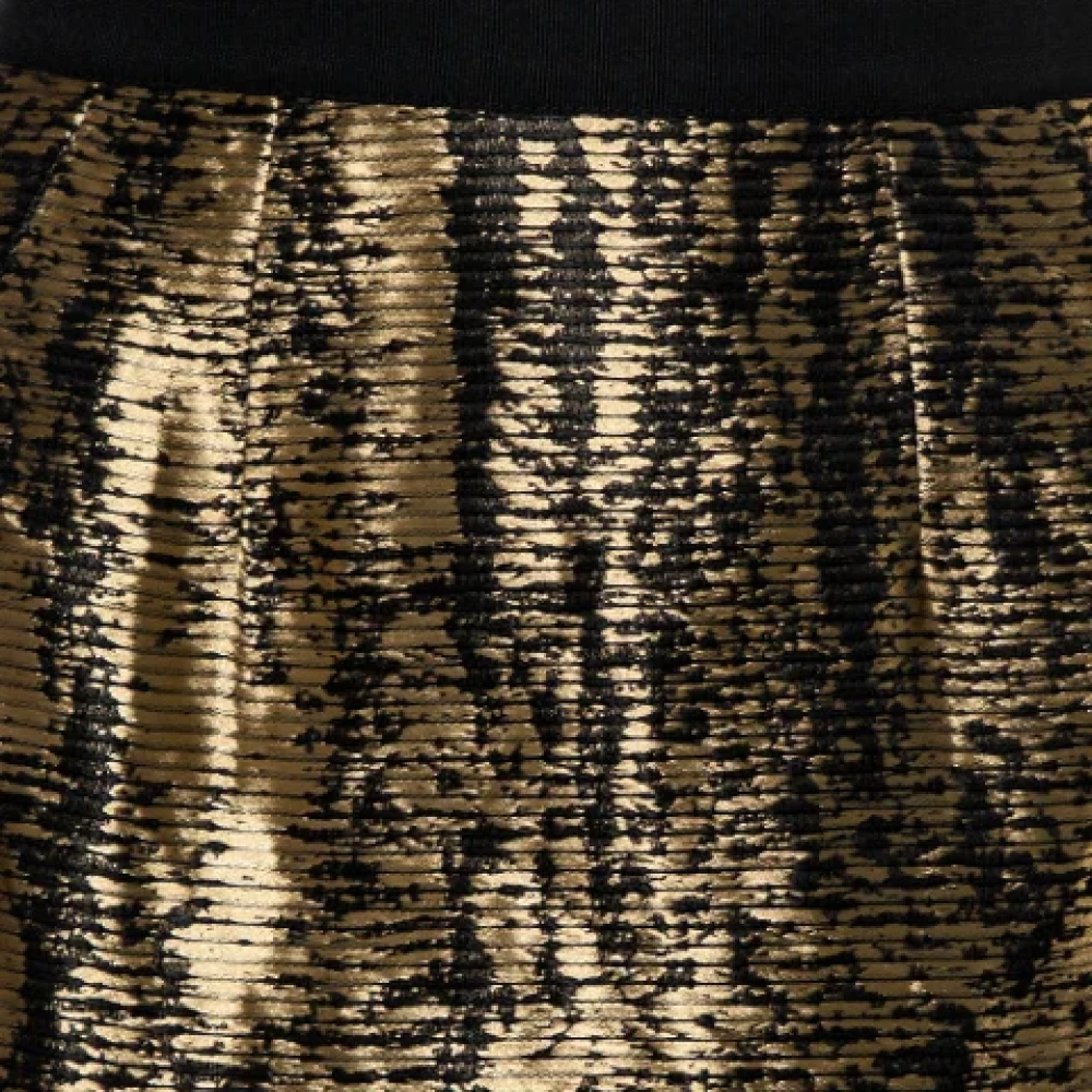 Oscar De La Renta Pre-owned Fabric bottoms Yellow Dames