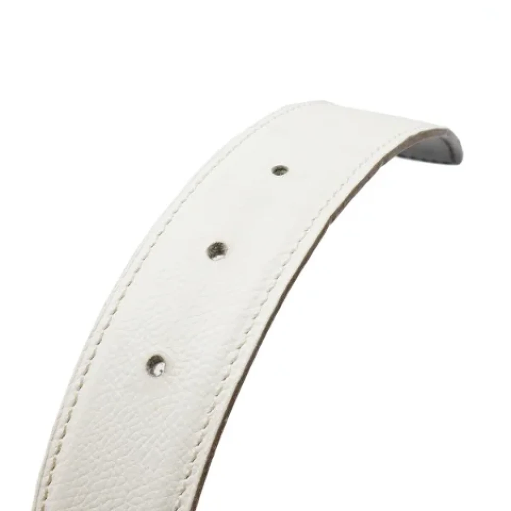 Hermès Vintage Pre-owned Leather belts White Dames