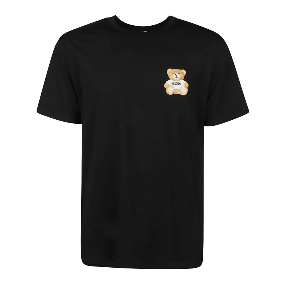 Moschino Speelse Teddy Bear Patch T-Shirt Black Heren