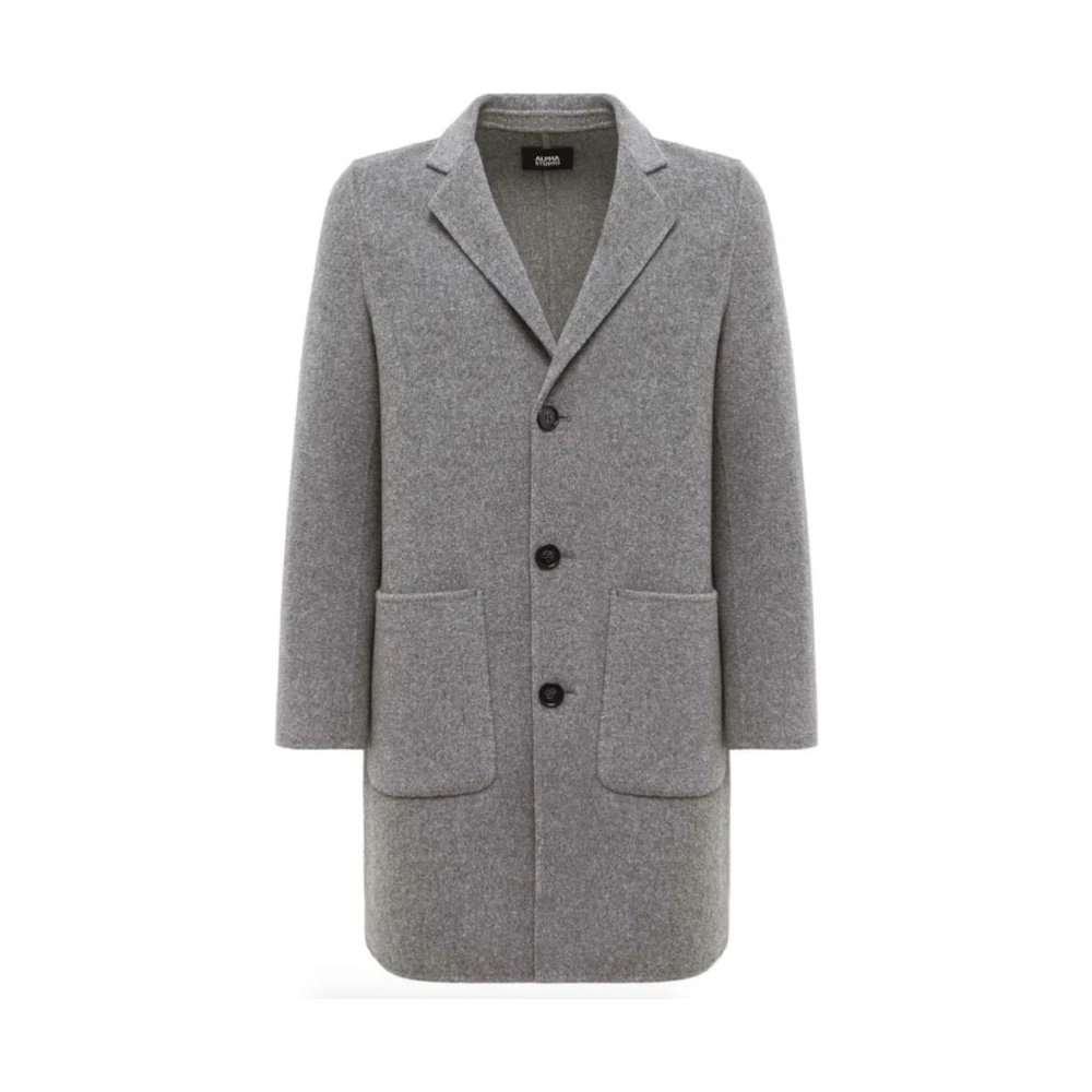 Coats > Single-Breasted Coats - - Alpha Studio - Modalova